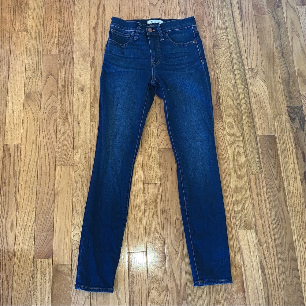 Madewell Women's Skinny Jeans - Dark Blue
